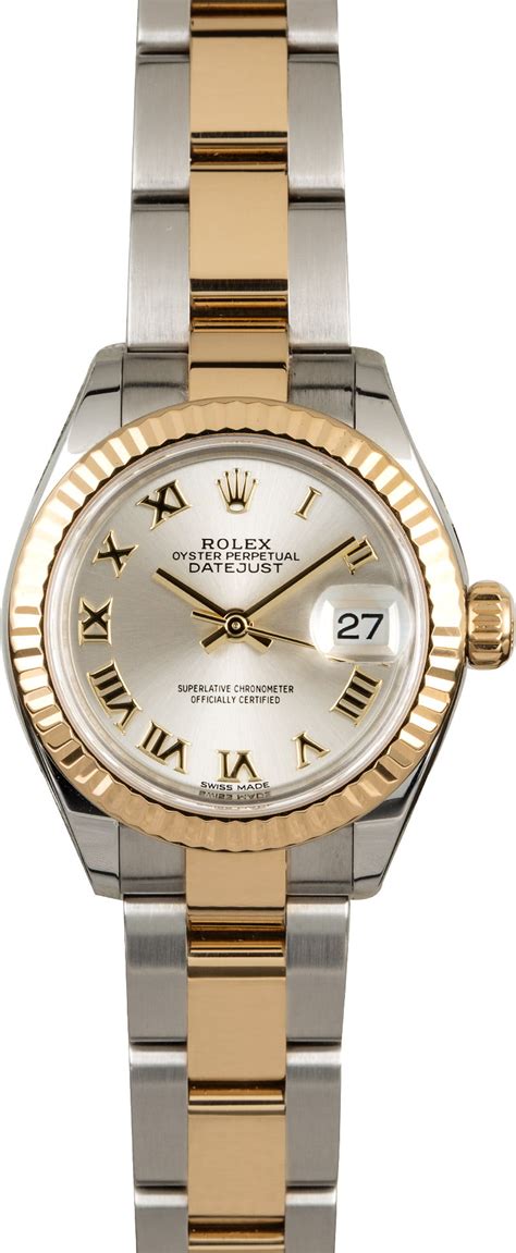 rolex datejust 28mm two tone.